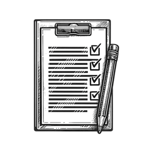 clipboard and pencil